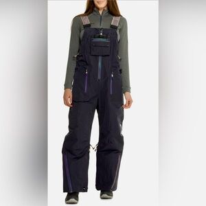 Free People Black Snow Bibs